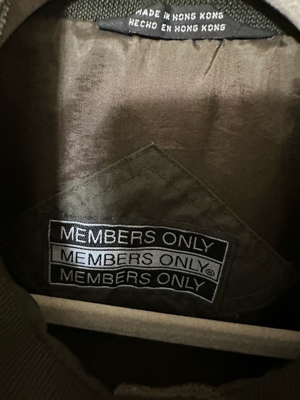 VTG Members Only Classic Iconic Racer Jacket Men M Dark Green - Picture 12 of 16
